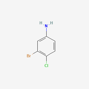 Chemical structure of 3-Bromo-4-chloroaniline