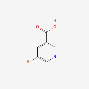 Chemical structure of 5-Bromonicotinic acid