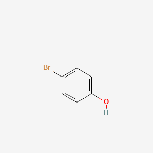 Chemical structure of 4-Bromo-3-methylphenol