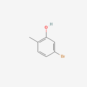 Chemical structure of 5-Bromo-2-methylphenol