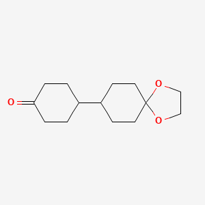 Chemical structure of Bicyclohexane-4,4'-dione Monoethylene Ketal