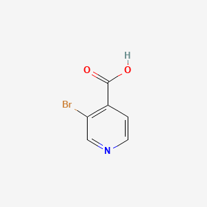 Chemical structure of 3-Bromoisonicotinic acid