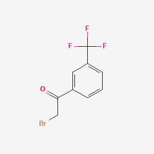 Chemical structure of 2-Bromo-3'-(trifluoromethyl)acetophenone