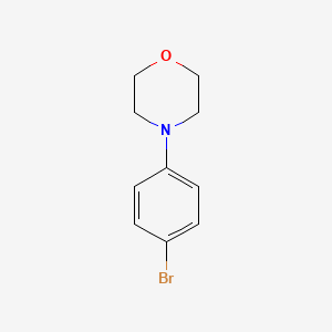 Chemical structure of 4-(4-Bromophenyl)morpholine