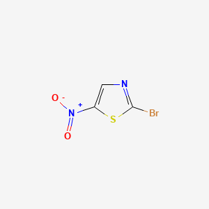 Chemical structure of 2-Bromo-5-nitrothiazole