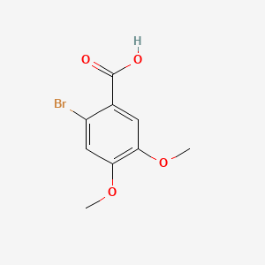 Chemical structure of 2-Bromo-4,5-dimethoxybenzoic Acid