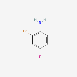 Chemical structure of 2-Bromo-4-fluoroaniline