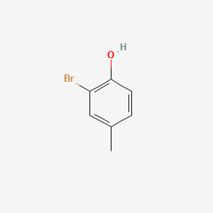 Chemical structure of 2-Bromo-4-methylphenol