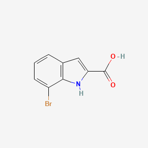 Chemical structure of 7-Bromoindole-2-carboxylic acid