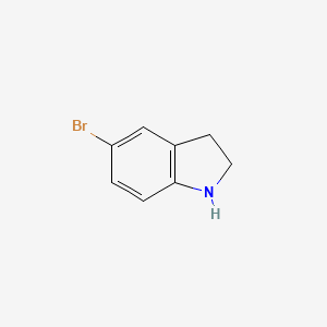 Chemical structure of 5-Bromoindoline