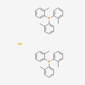 Chemical structure of Pd((o-tol)3P)2