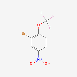 Chemical structure of 2-Bromo-4-nitro(trifluoromethoxy)benzene