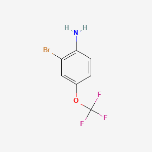 Chemical structure of 2-Bromo-4-(trifluoromethoxy)aniline