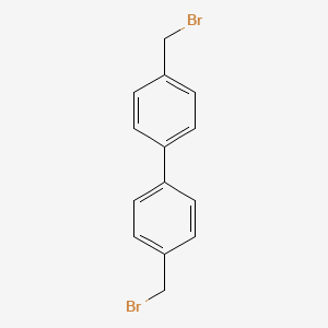 Chemical structure of 4,4'-Bis(bromomethyl)biphenyl