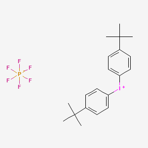 Chemical structure of Bis(4-tert-butylphenyl)iodonium hexafluorophosphate