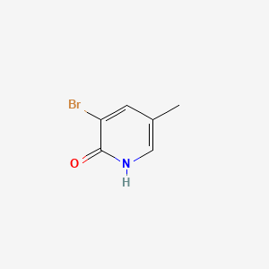 Chemical structure of 3-Bromo-2-hydroxy-5-methylpyridine
