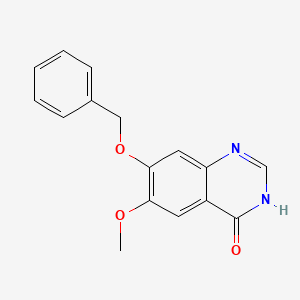 Chemical structure of 7-Benzyloxy-6-methoxy-3H-quinazolin-4-one