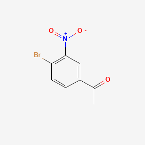 Chemical structure of 4'-Bromo-3'-nitroacetophenone
