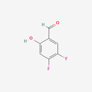 Chemical structure of 4,5-Difluorosalicylaldehyde