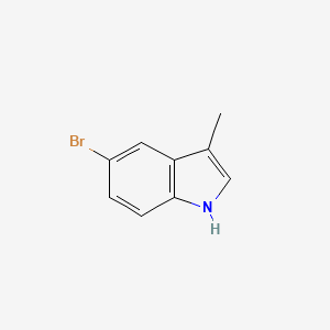 Chemical structure of 5-Bromo-3-methylindole