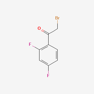 Chemical structure of 2-Bromo-2′,4′-difluoroacetophenone