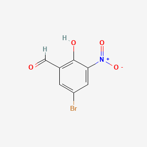Chemical structure of 5-Bromo-3-nitrosalicylaldehyde