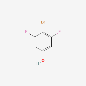 Chemical structure of 4-Bromo-3,5-difluorophenol