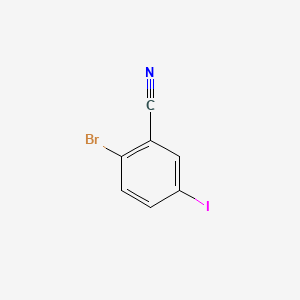 Chemical structure of 2-Bromo-5-iodobenzonitrile