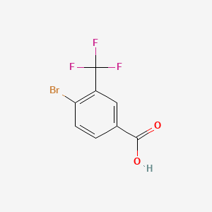 Chemical structure of 4-Bromo-3-(trifluoromethyl)benzoic acid
