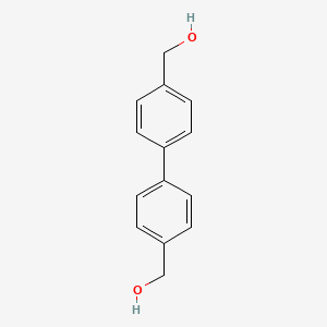 Chemical structure of 4,4'-Biphenyldimethanol
