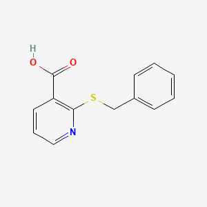 Chemical structure of 2-(Benzylthio)nicotinic Acid