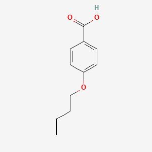 Chemical structure of 4-Butoxybenzoic acid