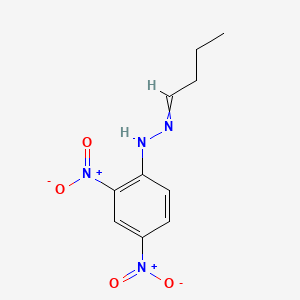 Chemical structure of Butyraldehyde 2,4-Dinitrophenylhydrazone