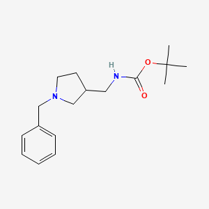 Chemical structure of 1-Benzyl-3-Boc-aminomethylpyrrolidine