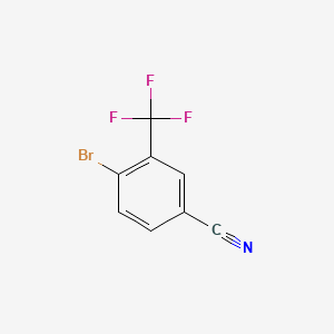 Chemical structure of 4-Bromo-3-(trifluoromethyl)benzonitrile