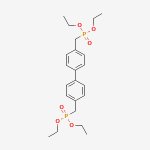 Chemical structure of 4,4'-Bis(diethylphosphonomethyl)biphenyl