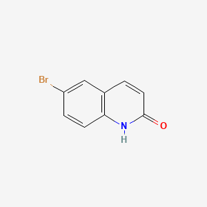 Chemical structure of 6-Bromo-2(1H)-quinolinone