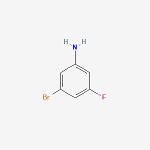 Chemical structure of 3-Bromo-5-fluoroaniline
