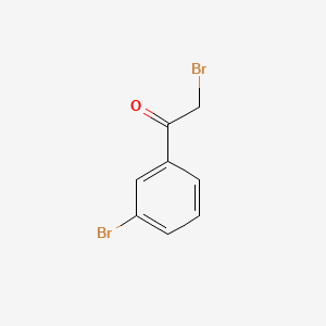 Chemical structure of 2,3′-Dibromoacetophenone