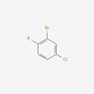 Chemical structure of 2-Bromo-4-chloro-1-fluorobenzene