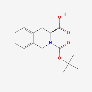 Chemical structure of Boc-D-Tic-OH