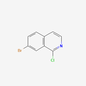 Chemical structure of 7-Bromo-1-chloroisoquinoline