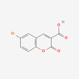 Chemical structure of 6-Bromocoumarin-3-carboxylic Acid