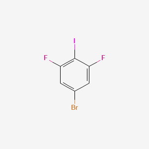 Chemical structure of 5-Bromo-1,3-difluoro-2-iodobenzene