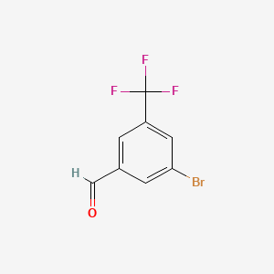 Chemical structure of 3-Bromo-5-(trifluoromethyl)benzaldehyde