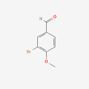 Chemical structure of 3-Bromo-4-methoxybenzaldehyde