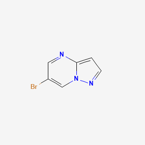 Chemical structure of 6-Bromopyrazolo[1,5-a]pyrimidine