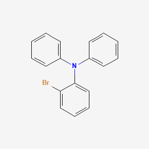 Chemical structure of 2-Bromotriphenylamine