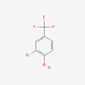 Chemical structure of 2-Bromo-4-(trifluoromethyl)phenol