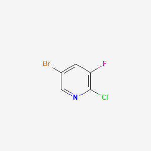 Chemical structure of 5-Bromo-2-chloro-3-fluoropyridine